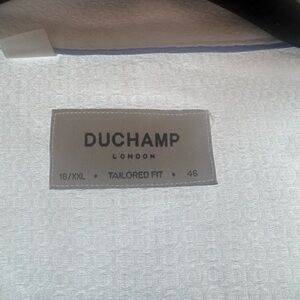 Duchamp London White Tailored Fit Shirt